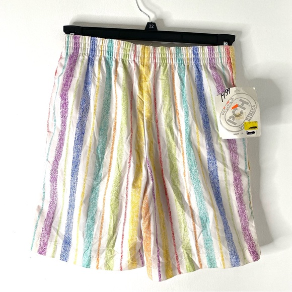 VINTAGE PCH Multicoloured Striped Shorts NWT - Picture 3 of 4